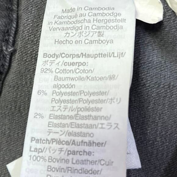 Madewell Black Distressed Curvy Cropped High Rise Skinny Denim Jeans Size 30 - Picture 6 of 6